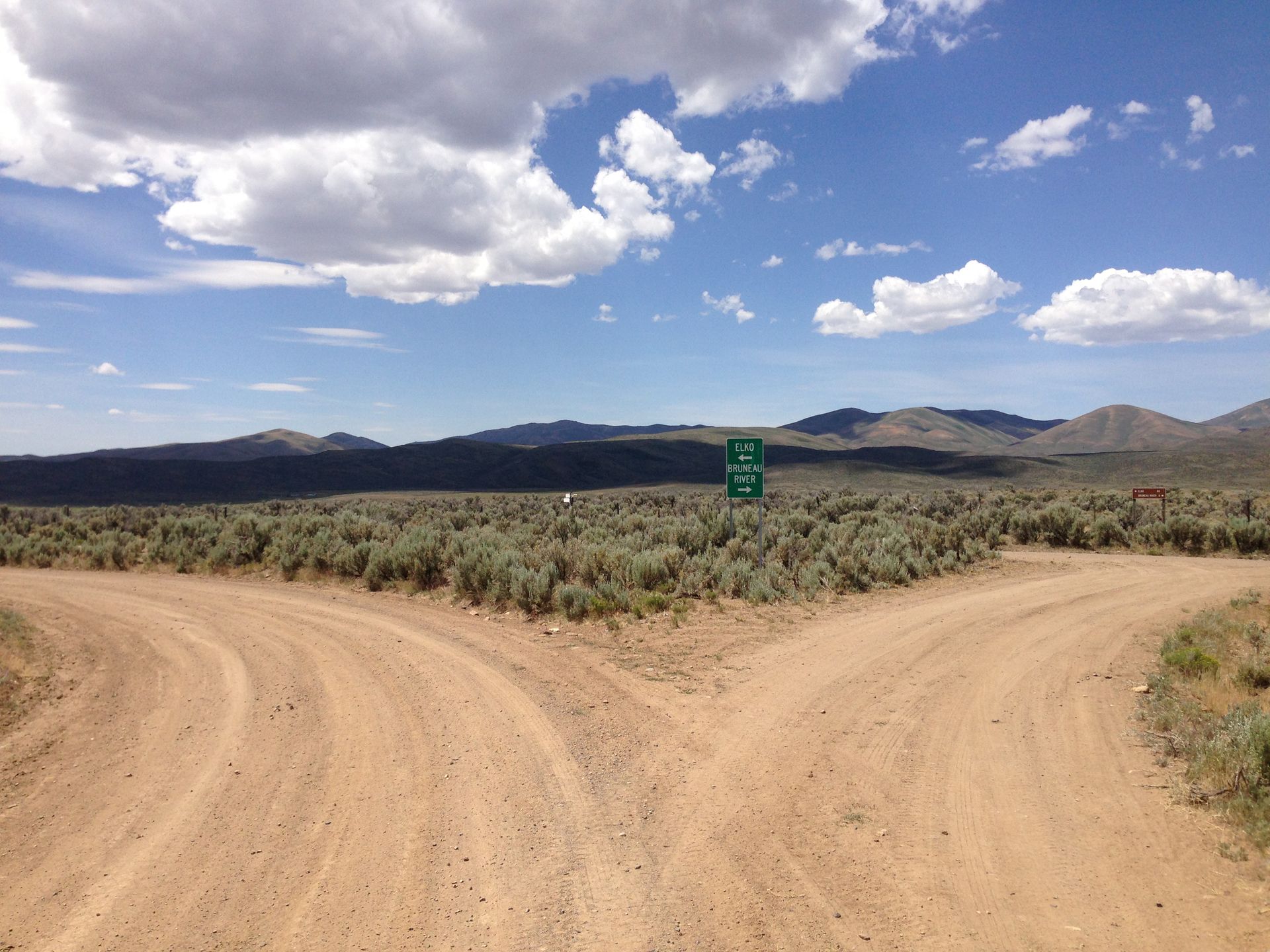View south along Elko County Route 748