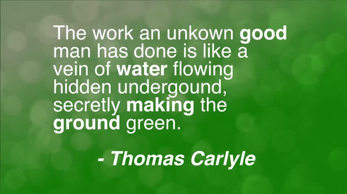 The work an unkown good