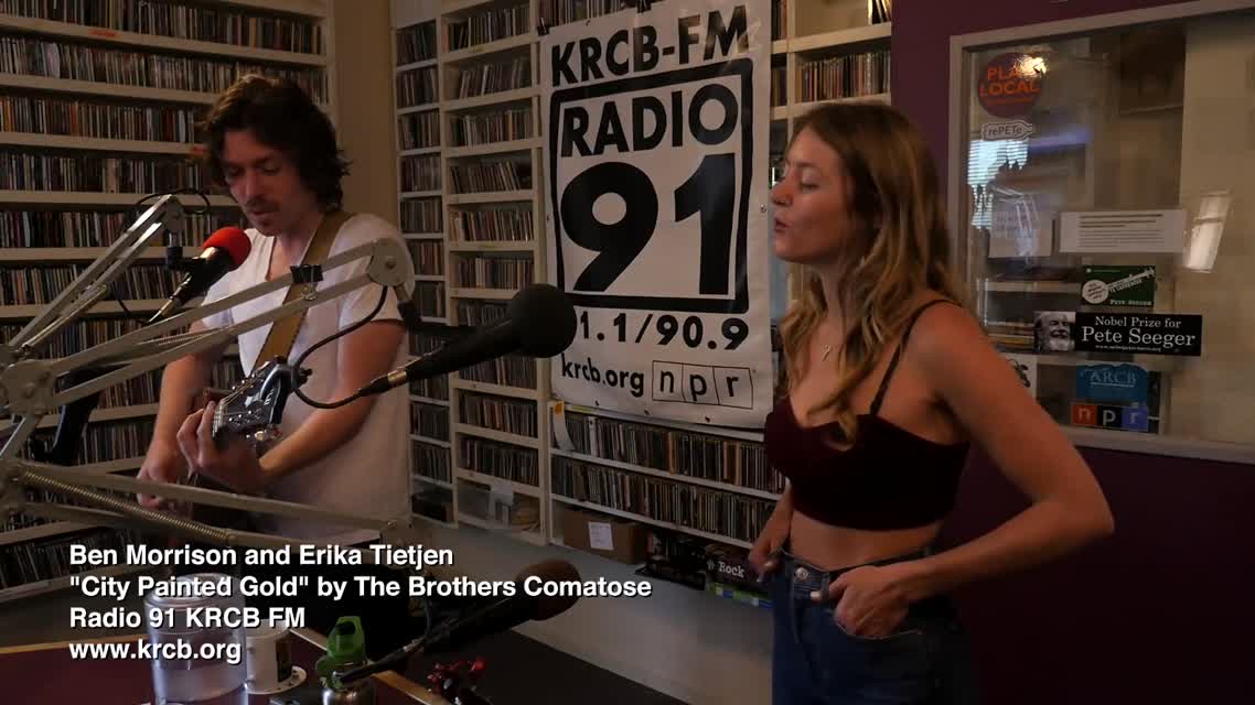 Ben Morrison & Erika Tietjen on Radio 91 KRCB FM - -City Painted Gold-